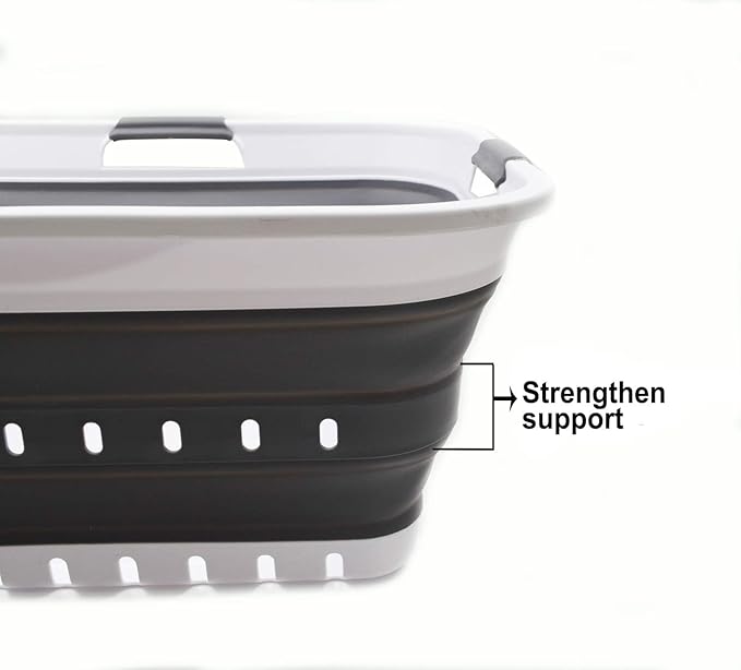 SAMMART 42L Collapsible Plastic Laundry Basket - Image 4