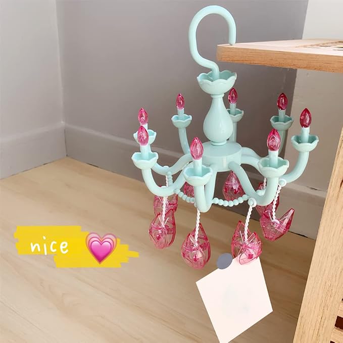 WAYUTO Plastic Drying Rack Crystal Chandelier - Image 2