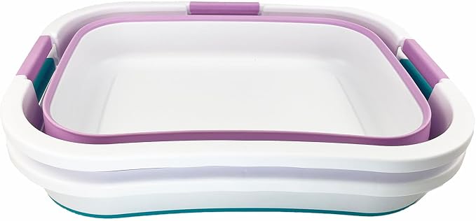 SAMMART 30L Collapsible Plastic Laundry Basket - Image 3