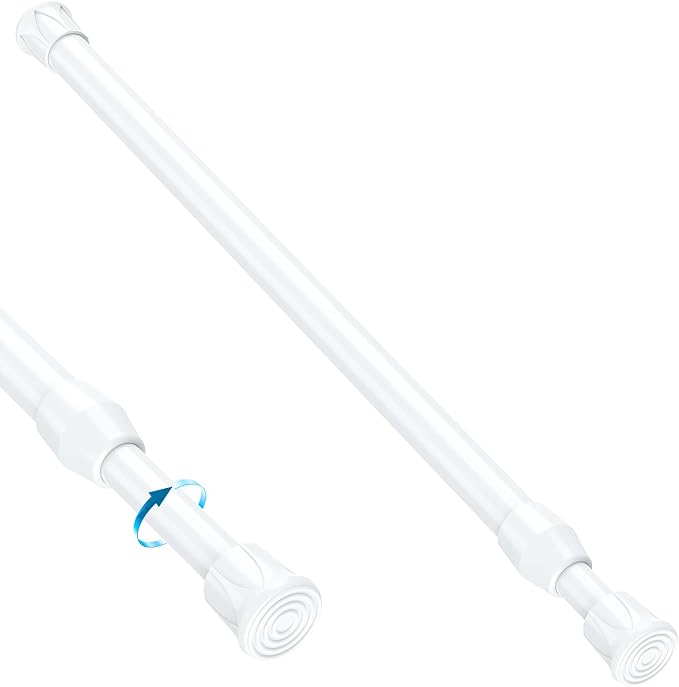 1PCS Small Tension Curtain Rod 28 to 48 Inch, Loaded Expandable Spring Curtain by MEXAUSPRINGCURTAINRODS