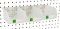Pegboard Bins – 3 Pack Clear Large by RightArrange
