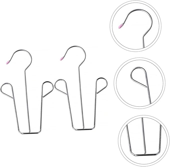 2pcs Stainless Steel Shoes Hanging Rack Space-Saving Shoe Organizer - Image 5