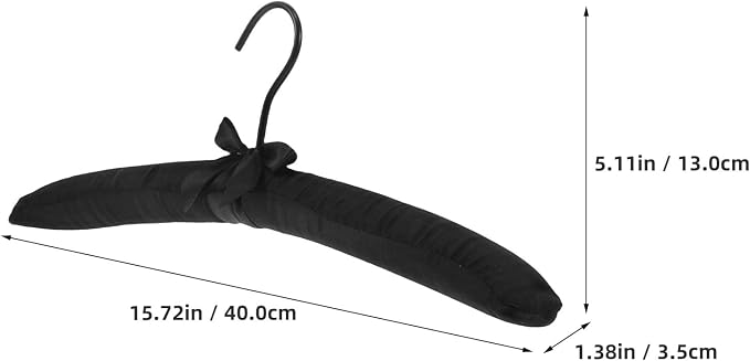 Veemoon 5pcs Non-Slip Satin Padded Hangers - Image 2