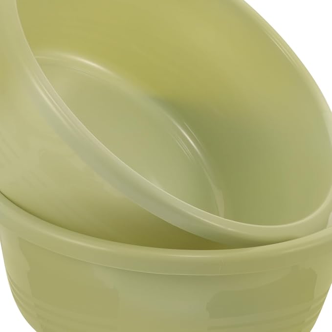 2 Pack Plastic Wash Basin for Foot & Face | Stackable Tub Bucket for Kitchen - Image 8