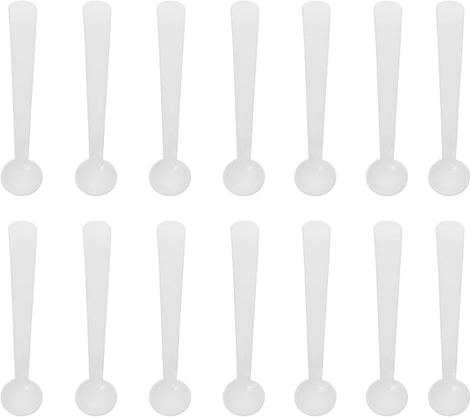 100pcs Plastic Mini Measuring Spoons 2g Smidgen Scoop Pp Powder Scoop by Unknown