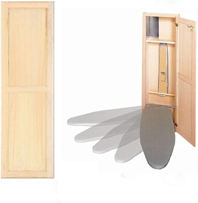 Hideaway Ironing Board Supreme Unfinished Maple by HIDE-AWAYIRONINGBOARDS