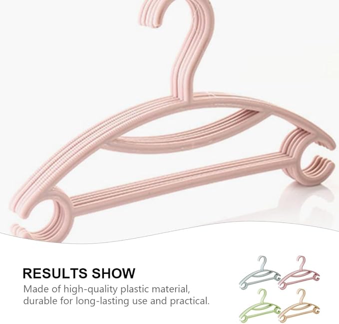 20pcs Non-Slip Plastic Clothes Hangers Set, Seamless Coat Hangers - Image 8