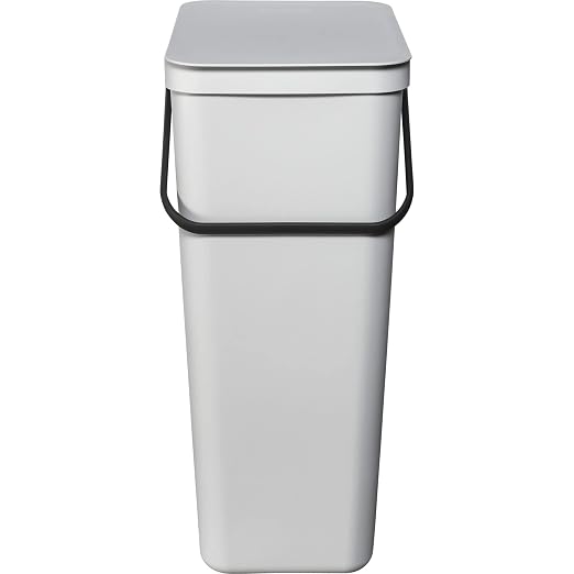 Brabantia Sort & Go Kitchen Recycling Bin | L / 10.6 Gal / 40L | Light Gray | - Image 3