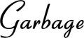 Garbage 4w x 2h Label | Kitchen Pantry Organization | Die Cut Vinyl Decal | by MinglewoodTrading