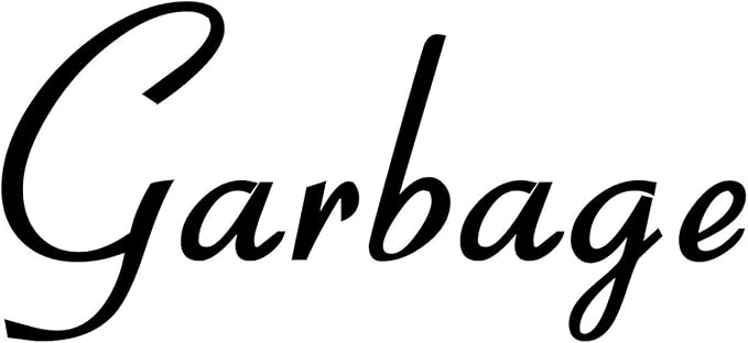 Garbage 4w x 2h Label | Kitchen Pantry Organization | Die Cut Vinyl Decal | by MinglewoodTrading