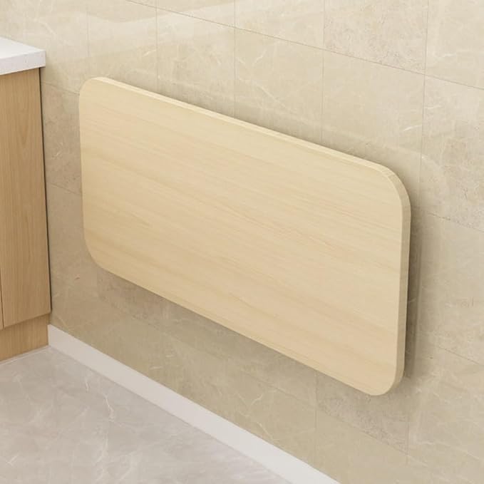 Wall Mounted Folding Table White Floating Desk Fold Down Table by Unknown