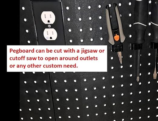 WallPeg Made in USA Pegboard Panels Garage Organization - Image 4