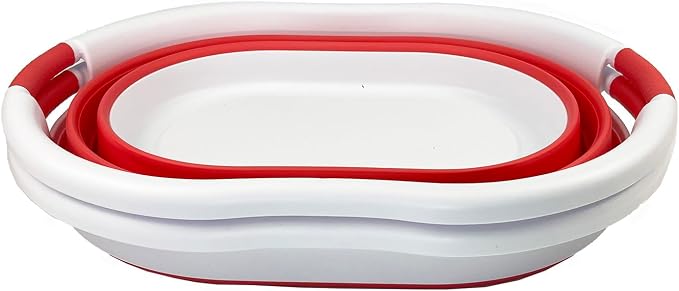 SAMMART 36L Collapsible Plastic Laundry Basket - Image 2