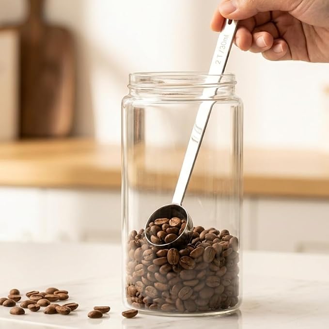 2PCS Coffee Scoop Set, 1 Tbsp & 2 Tbsp Coffee Measuring Spoons, - Image 8