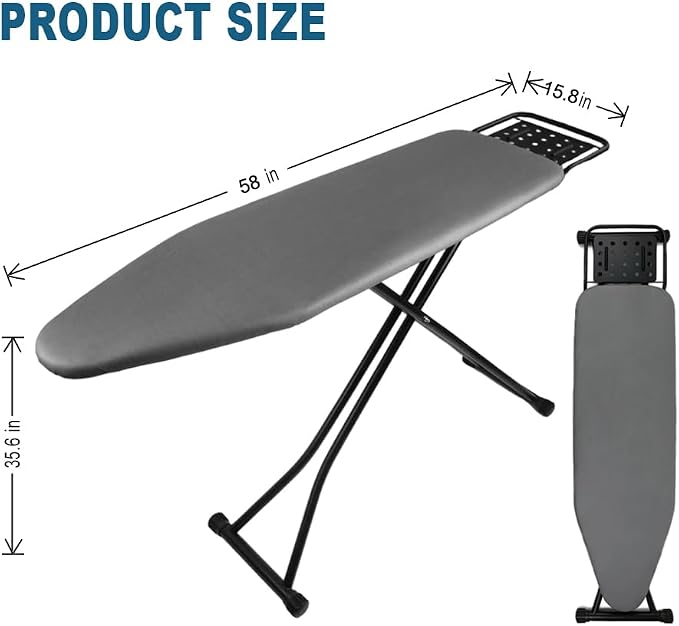 Ironing Board Full Size, Heat Resistant Cover Iron Board - Image 5