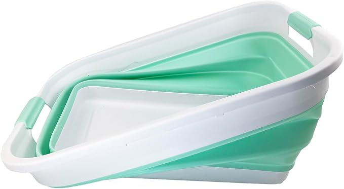 SAMMART 41L Collapsible Plastic Laundry Washing Tub/Basket-Foldable Pop Up - Image 5