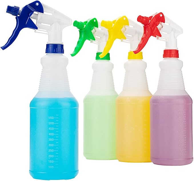 RW Clean 25 Ounce Plastic Spray Bottles, Adjustable Nozzles, - Image 11