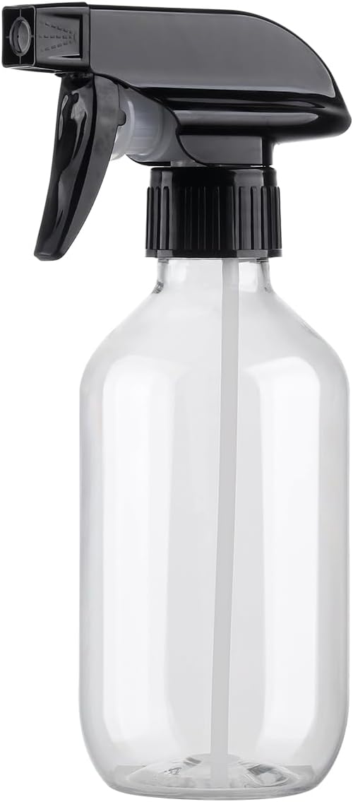 Plastic Spray Bottles Clear and Brown Refillable Container Empty Spray Bottle by KREMORV