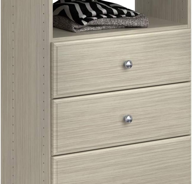 Easy Track Drawer Closet Storage, Weathered Grey - Image 6