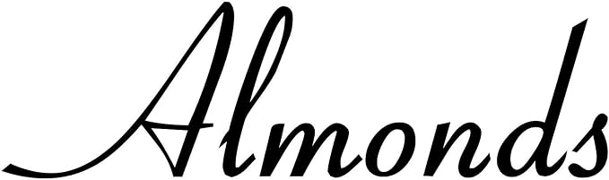 Almonds 5w x 1.5h Label | Kitchen Organization | Die Cut Vinyl Decal | Black by MinglewoodTrading