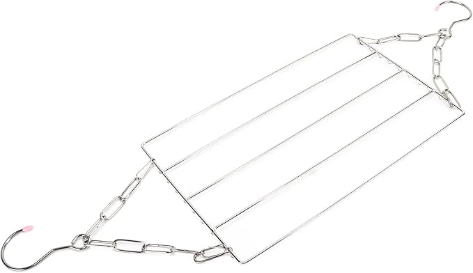 Pilipane Laundry Drying Rack Stainless Steel Multifunctional Hanging Silver - Image 3