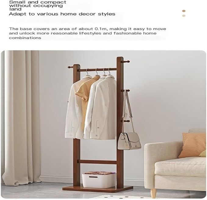 Laundry Rack Coat Rack Floor-Standing Clothes Rack Living Room Household - Image 7