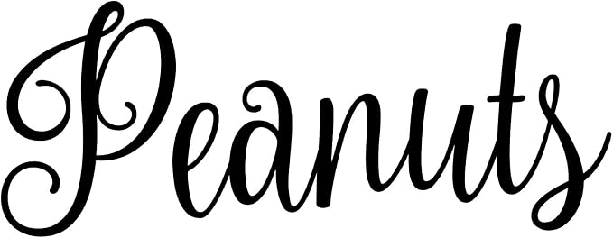 Peanuts 5w x 2h Label | Kitchen Pantry Organization | Die Cut Vinyl Decal | by MinglewoodTrading