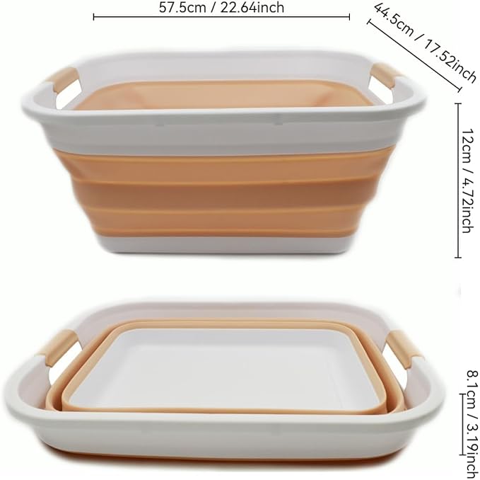 SAMMART 41L Collapsible Plastic Laundry Basket-Foldable Pop Up Storage - Image 4