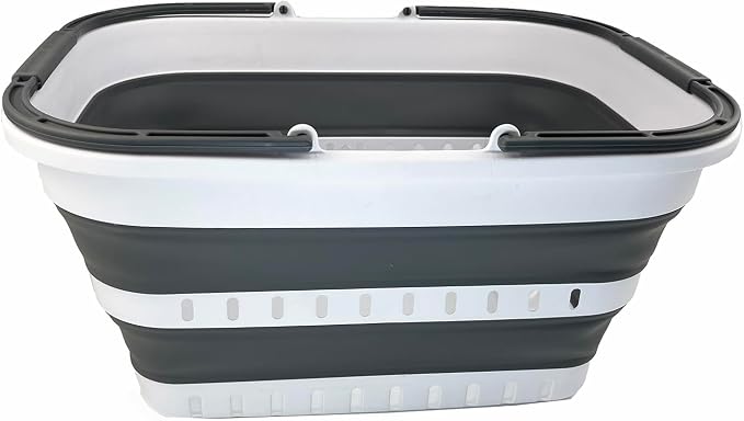 SAMMART 26L Collapsible Plastic Laundry Basket - Image 5