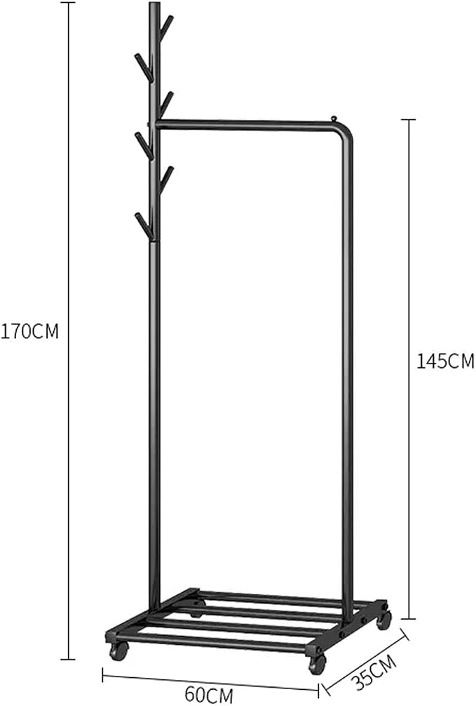 GLigeT Coat Rack Stand Home Floor-Standing Coat Rack Indoor Simple Simple Coat - Image 2