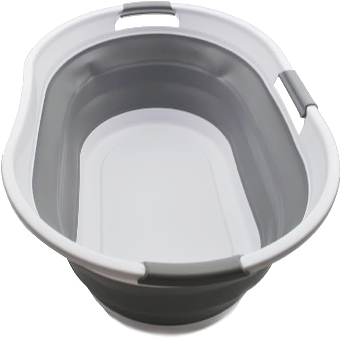 SAMMART 44L Collapsible Plastic Laundry Basket by SAMMART