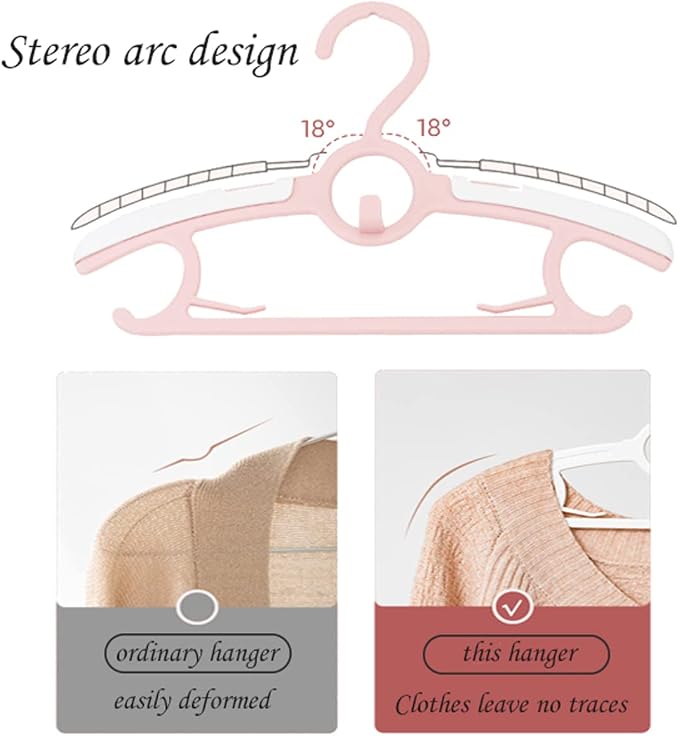 Baby Hangers 20 Pieces 11“-14‘’ Retractable Non-Slip Adjustable Multifunctional - Image 5