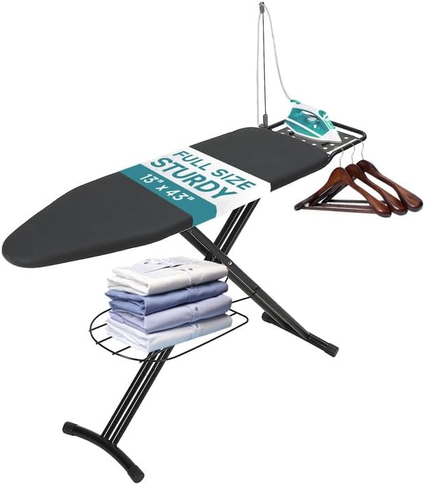 Ironing Board Full Size, RAINHOL 43"x13" Sturdy Iron Board by RAINHOL