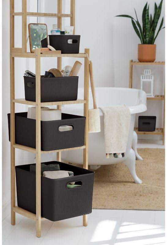 Superio Decorative Plastic Basket Open Home Storage Bins Organizer Baskets - Image 6
