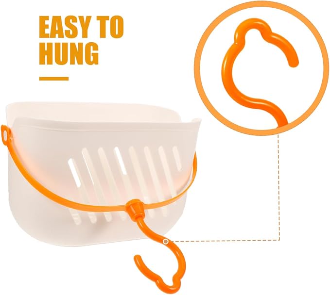 Angoily Small Shower Caddy, Plastic Hanging Basket - Image 4