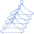 BESPORTBLE Windproof Plastic Clothes Hangers Set of 5 by BESPORTBLE