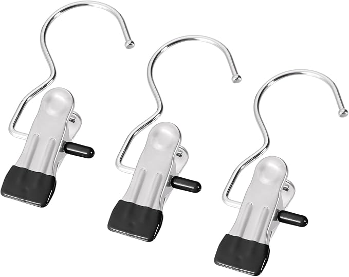 10Pcs 4.5 inch Silver Clothes Pins, Hangers - Image 4