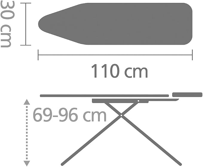 Brabantia Compact Table steam Iron Rest, Cotton Flower, A Board - Image 7