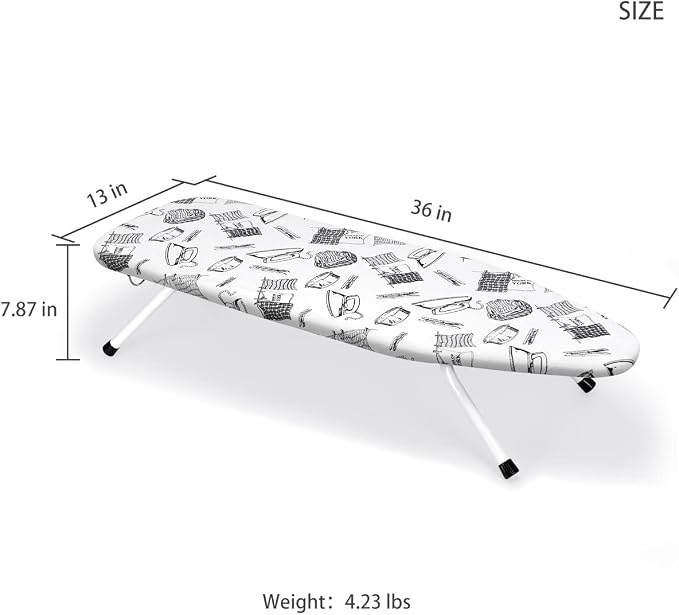 Duwee 13"x36"Table top Ironing Board - Image 2