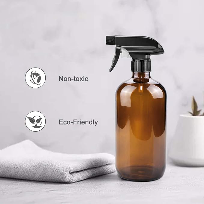 Glass Spray Bottles, 16oz Amber Glass Spray Bottles - Image 4