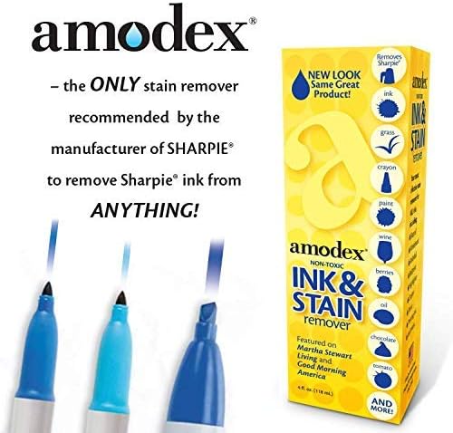 Amodex Ink and Stain Remover Unique Soap Liquid Formula 4 fl oz Bottle - Image 7