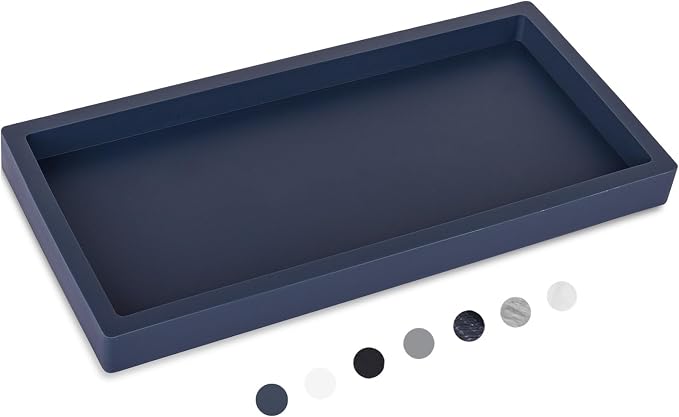 Bathroom Tray, Small Vanity Tray Silicone Soap Dish Sponge Holder Kitchen Sink by Heagoale