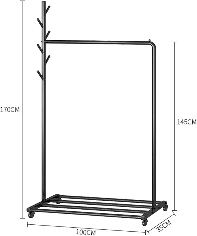 Coat Shelf Home Floor-Standing Coat Rack Indoor Simple Simple Coat Rack Home - Image 2