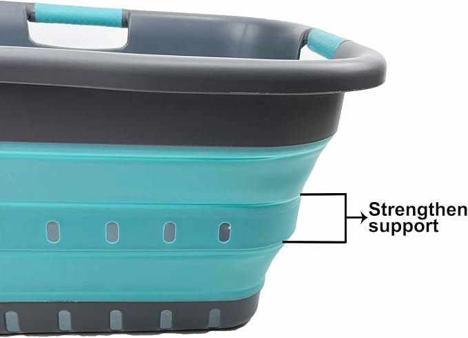 SAMMART 41L Collapsible Plastic Laundry Basket - Image 5