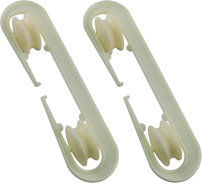 2PCS Plastic Clothes Line Separator Spreader Pulley, Rope Wire Separation Pulley by ZZLZX