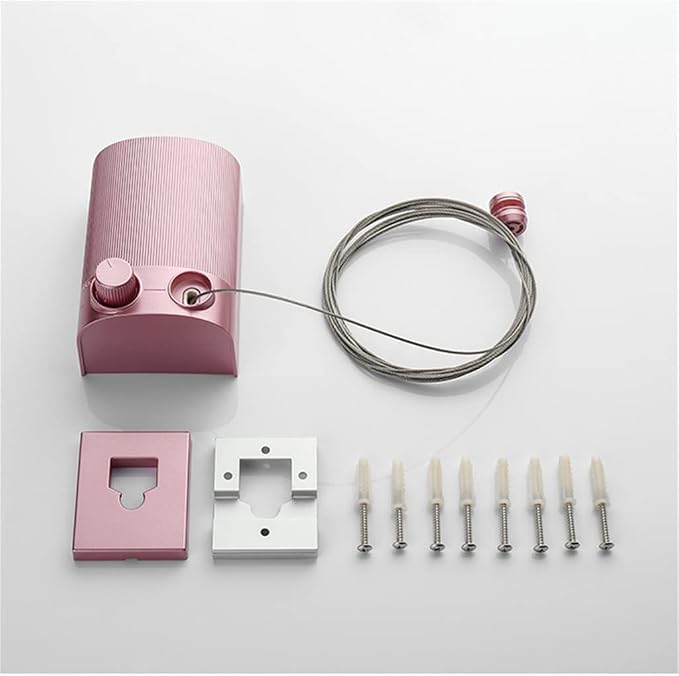 Retractable Clothesline Single Row Steel Wire Dryer Clothesline Laundry Hanger - Image 7