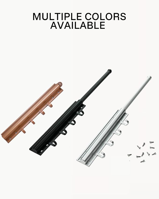 12 inch Valet Rod for Closet Pull Out, Closet Valet Rod Slide Out Pull Out - Image 6