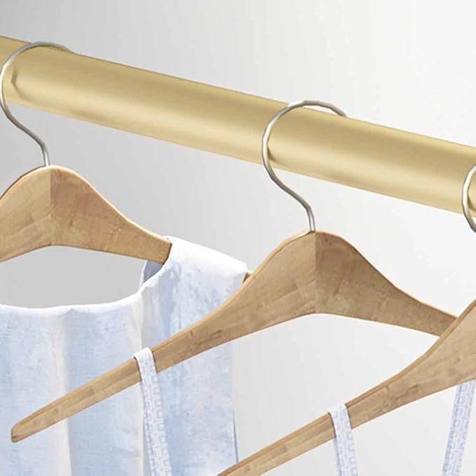 XJJUN Clothing Display Stand, Industrial Pipe Clothing Rack Bar Wall-Mounted - Image 3