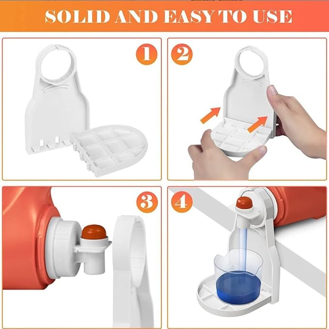 2Pcs Laundry Detergent Cup Holder – No-Drip Spill-Free Tray - Image 7