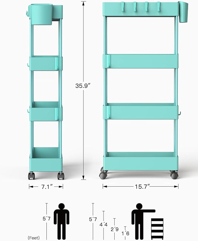 Pipishell Slim Storage Cart - Image 8